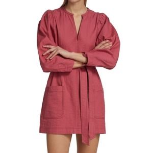 Baum Und Pferdgarten The Local Escape Nahia Slate Rose Pink Mini Dress NWT